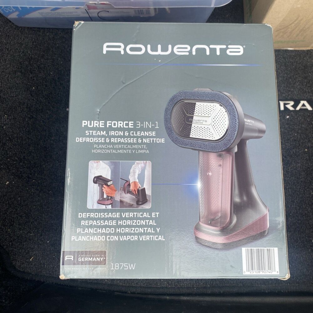 Rowenta Pure Force 3-in-1 Lightweight Steamer & Iron, 1875 Watts NEW